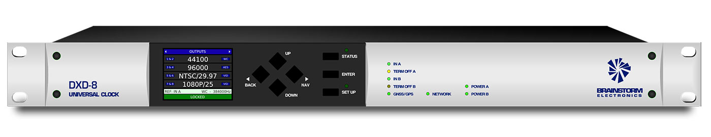 DXD-8 Universal Clock Front Panel